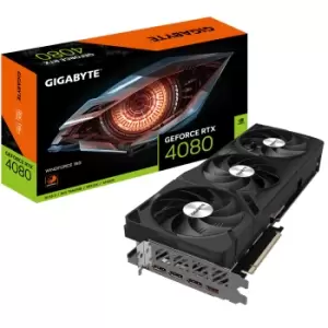 Image of Gigabyte GV-N4080WF3-16GD graphics card NVIDIA GeForce RTX 4080 16...