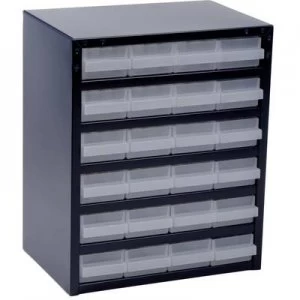 Image of raaco 250/24-1 Small parts container (W x H x D) 357 x 435 x 255mm No. of compartments: 24