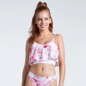Image of USA Pro Frill Bikini Top - Floral Print