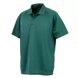 Image of Spiro Impact Mens Performance Aircool Polo T-Shirt (L) (Bottle Green)