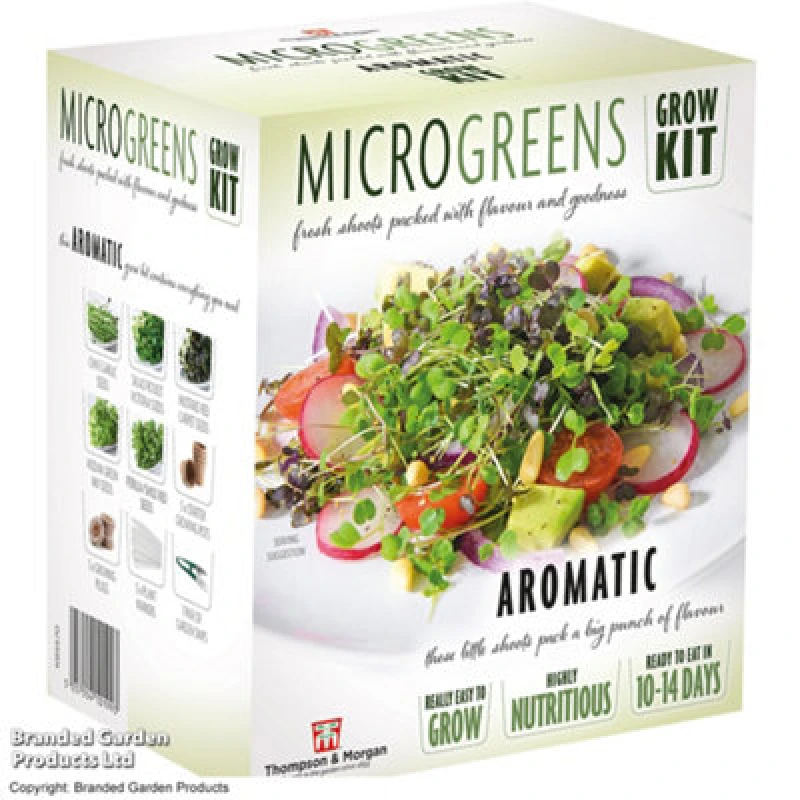 Image of Thompson & Morgan Gift Seed Grow Kit Microgreens Aromatic
