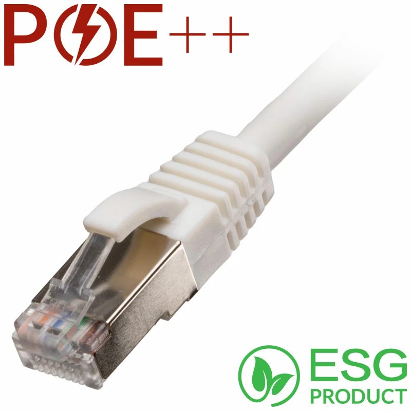 Image of Cablenet Cablenet 2m Cat6a RJ45 White S/FTP LSOH 26AWG Snagless Booted Patch Lead (PK 100) 65-8020B