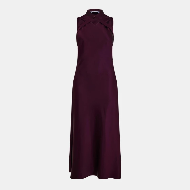 Image of Off White Womens - Long Flowing Maxi Dress Burgundy female 4 (3XS)