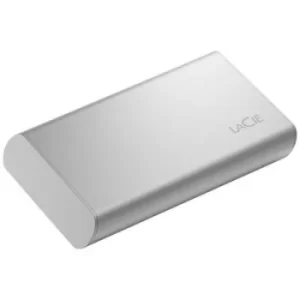 Image of LaCie Portable SSD 1TB 2.5 external SSD hard drive USB-C Moon silver STKS1000400