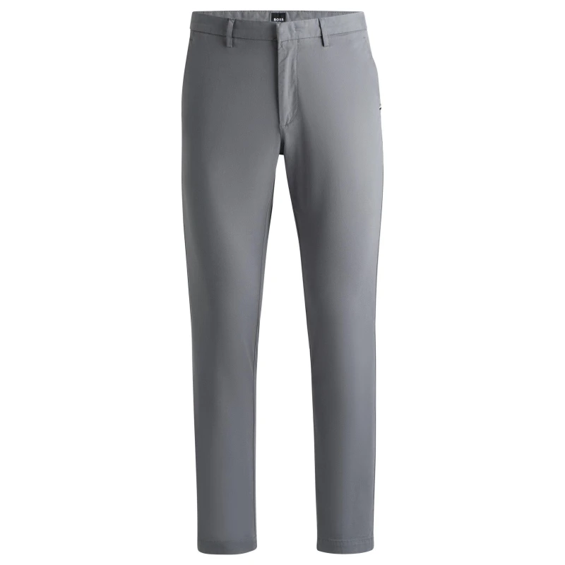 Image of Boss Mens Kaito3 Straight Leg Trousers Straight Trousers 28W R Grey 51136602285