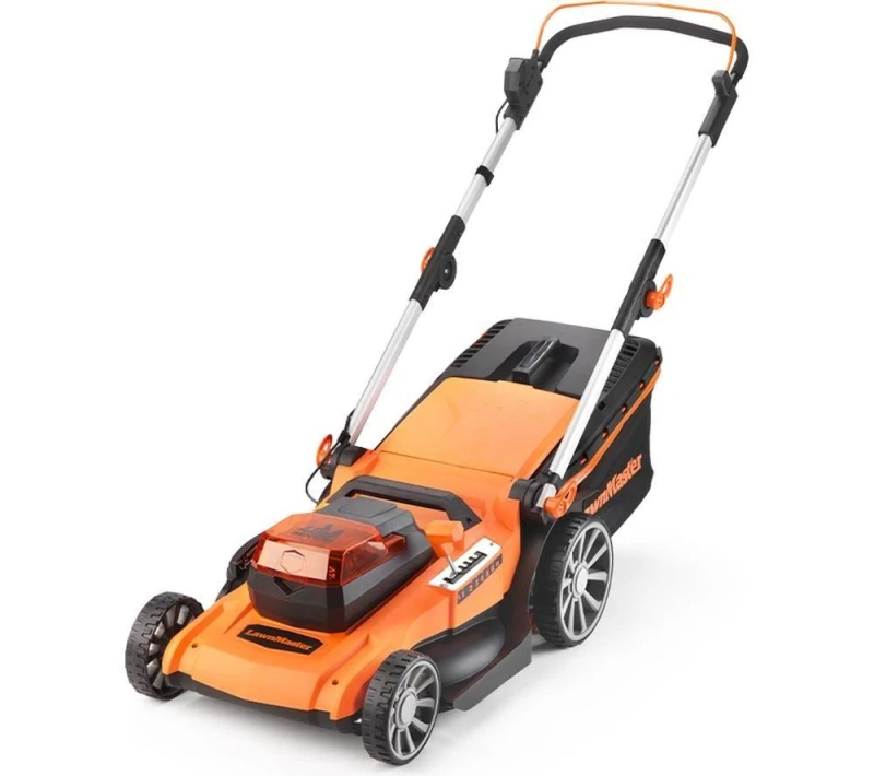 Image of LAWNMASTER CLMF4846A-1-01 Cordless Rotary Lawn Mower - Orange & Black 6939349524387