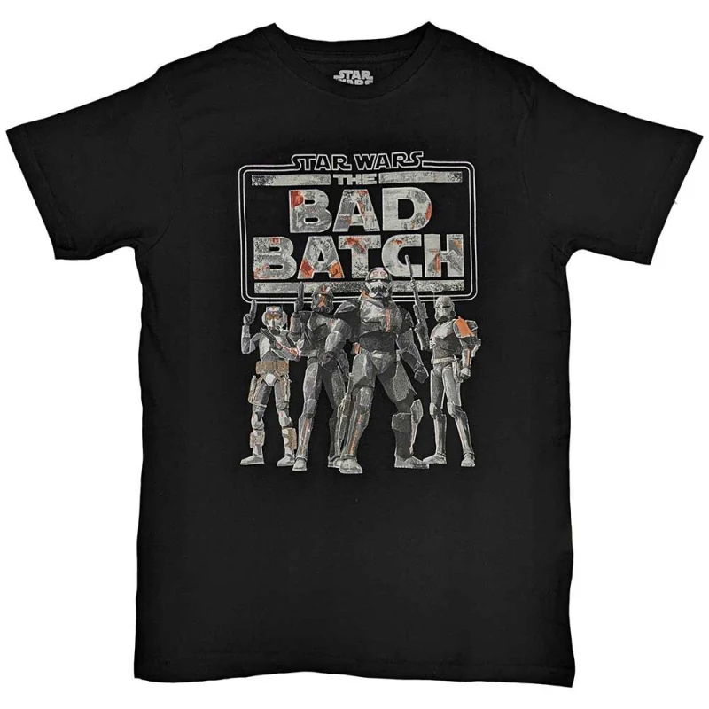 Image of Star Wars The Bad Batch T Shirt Black unisex