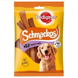 Image of Pedigree Schmackos Adult Dog Treats Poultry Mix 160g