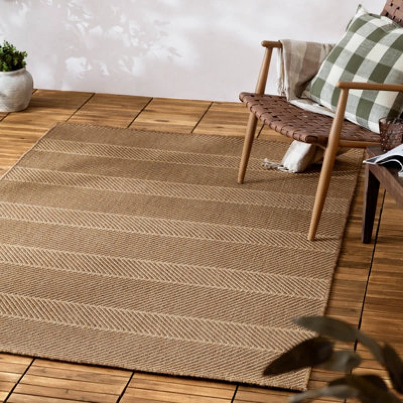 Image of Yard Pentle Jute Effect Indoor/Outdoor Rug Natural 120 X 170Cm, Cream 5025532850256.00
