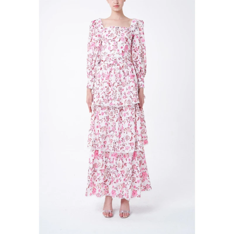 Image of True Decadence TRUE Wrap Dress White Fuchsia female 8 (XS)