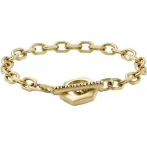 Image of Gents Armani Exchange Jewellery Logo Bracelet