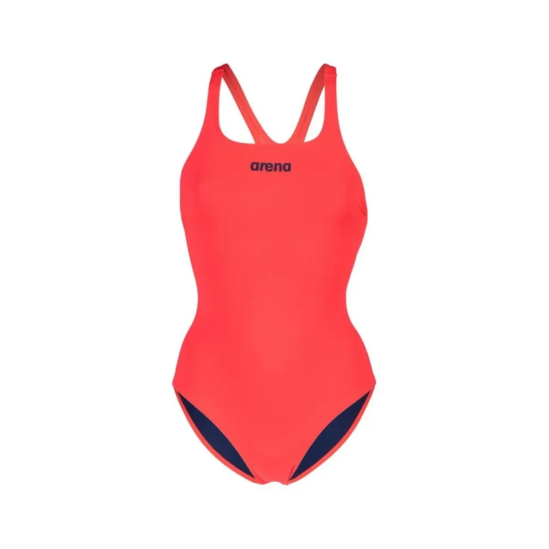 Image of Arena Womens Team Pro Solid Swimsuit-red/white, Red, Size 6, Women Red VV9KG Female 6