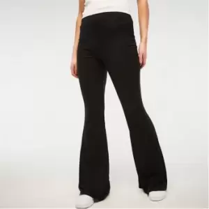 Image of Missguided Tall Jersey Flared Leggings - Black