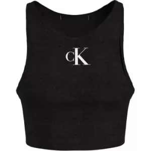Image of Calvin Klein Jeans Monogram Tank Top - Black