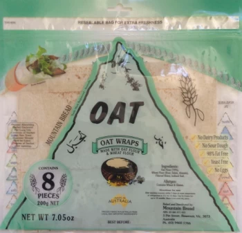 Image of Mountain Bread Oat Wraps - 70% Oat - 200g