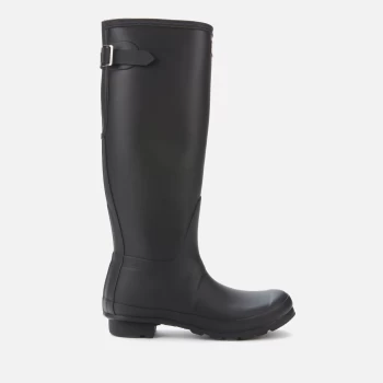 Image of Hunter Womens Original Back Adjustable Wellies - Black - UK 8