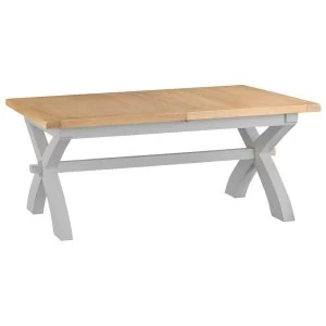Image of Madera 1.8m Cross Extending Table - Grey