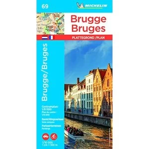 Image of Bruges- Michelin City Plan 69 City Plans Sheet map 2018