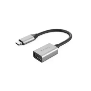 Image of HYPER HD425D-GL USB cable 0.0176 m USB 3.2 Gen 2 (3.1 Gen 2) USB C USB A Black Silver