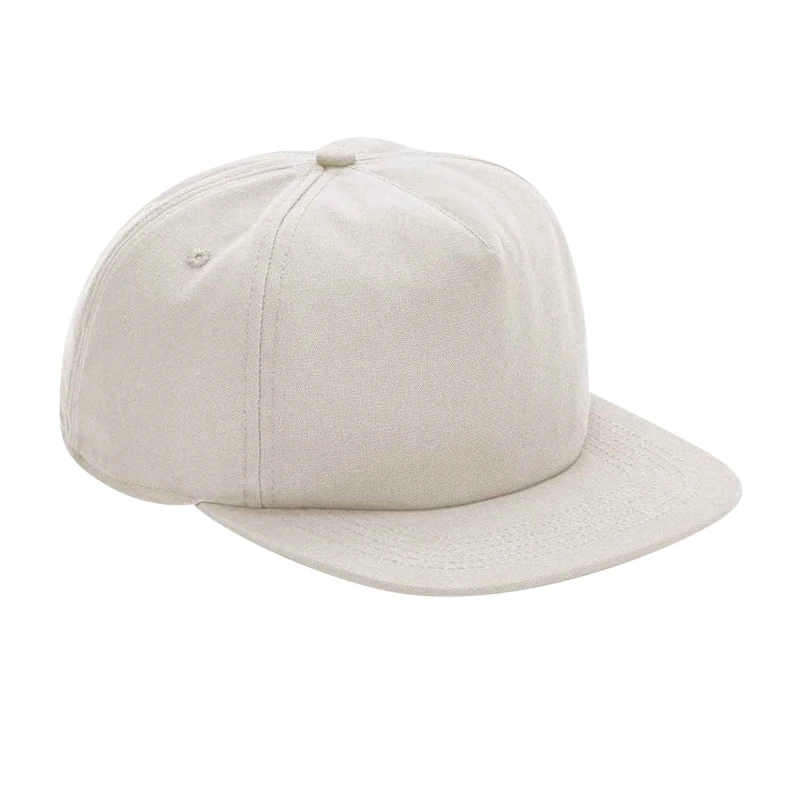 Image of Beechfield Beechfield Men Cotton 5 Panel Baseball Cap in Light Sand Light Sand One Size Male 5063300465530