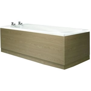 Image of Wickes Bath Front Panel - Light Oak Effect 1700mm