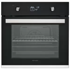 Image of Sharp K-61V28BM1-EN 69L Pyrolytic Multi-Function Oven - White