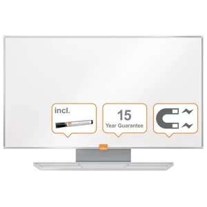 Image of Nobo Widescreen Nano Clean 70" Whiteboard with Magnetic Steel Surface and Aluminium Frame