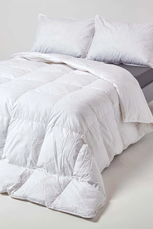 Image of Homescapes Goose Feather And Down Autumn Duvet 10.5 Tog Double