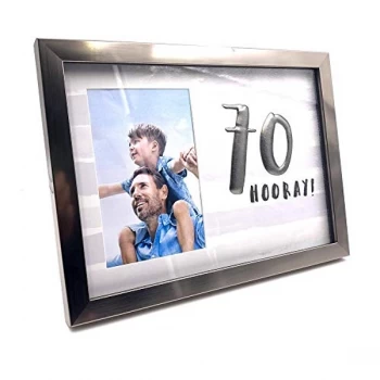 Image of 4" x 6" - Luxe Male Gunmetal Birthday Frame - 70