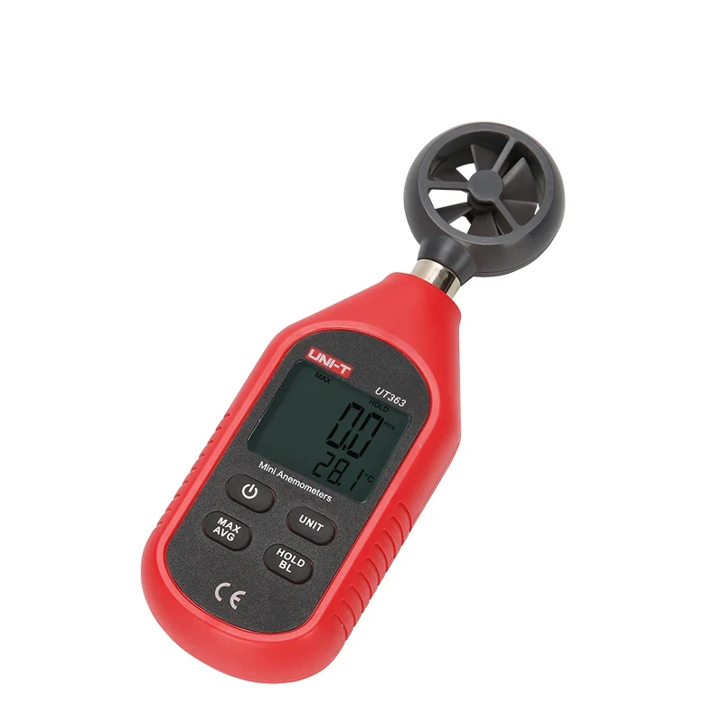 Image of UNI-T UT363 UT363BT Wind Speed Tester Digital Mini Anemometer Sensor LCD Backlight 0-30m/S Temperature Tester Anemometro