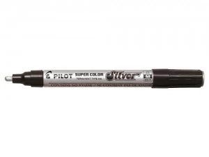 Image of Pilot Super Color Med Paint Marker Silver PK12