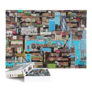 Image of Bopster London 8-bit Pixel Jigsaw Puzzle - 1000 Piece
