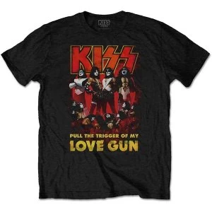 Image of KISS - Love Gun Glow Unisex Medium T-Shirt - Black