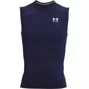 Image of Under Armour Heat Gear Compression Sleeveless Tee - Blue