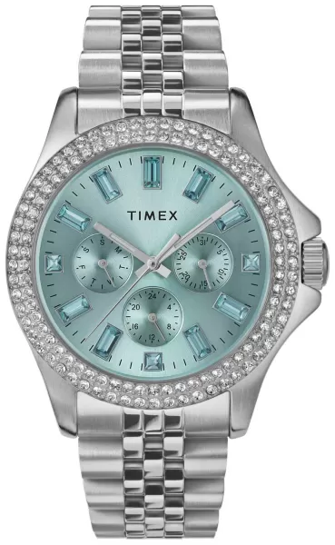 Image of Timex TW2V79600 Womens Kaia (40mm) Blue Dial / Stainless Watch