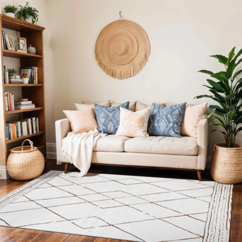 Image of Livabliss Berber Modern High Pile Brown Hannah Area Rug 160 X 213cm - Easy Care, Non Shedding, Ideal For Living Room & Bedroom