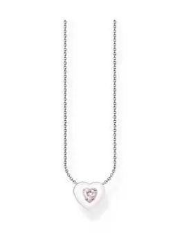Image of Thomas Sabo Heart Pendant Necklace, Pink, Women
