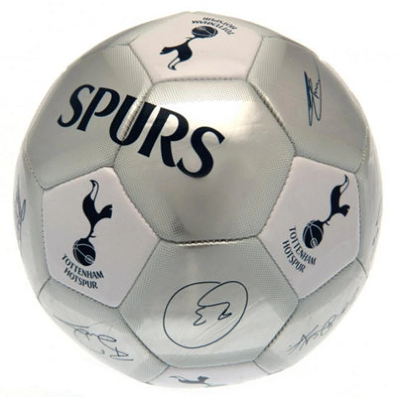 Image of Tottenham Hotspur Fc Spurs Signature Metallic Football Silver/white/navy (5)