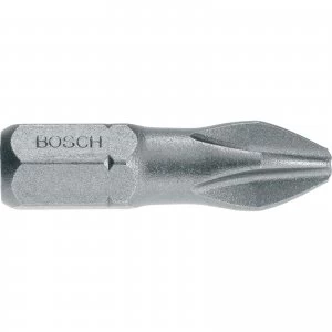 Image of Bosch PH2 Tic Tac Box Extra Hard Phillips Screwdriver Bits PZ2 25mm Pack of 25