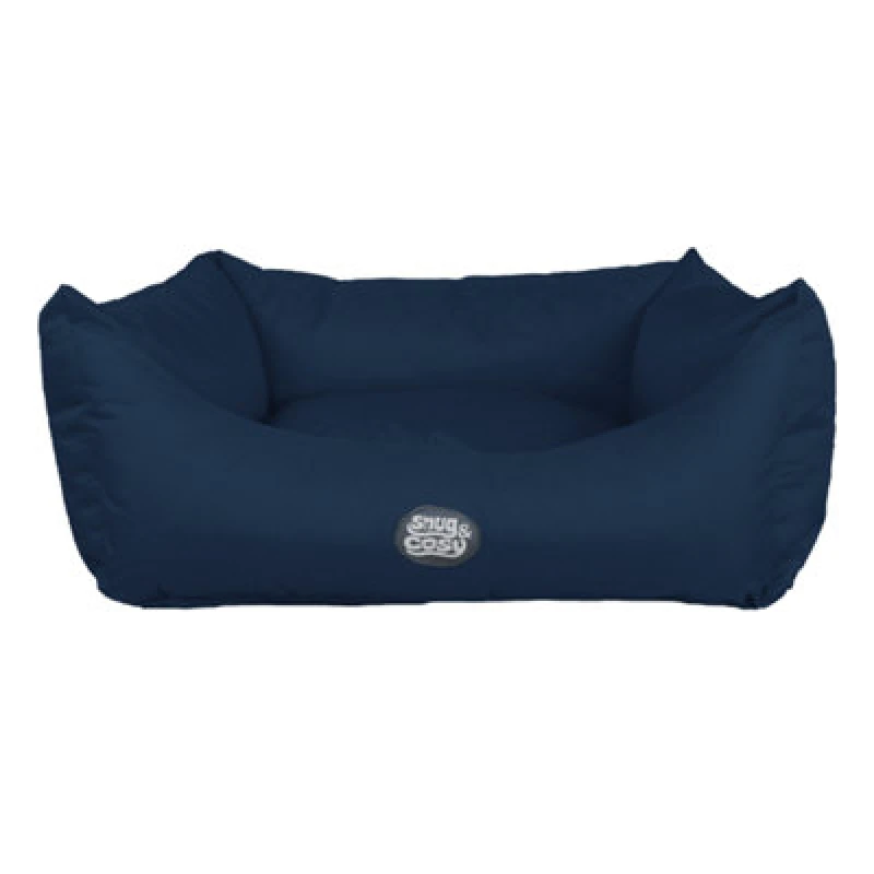 Image of Snug & Cosy Pets Snug And Cosy Navy Pescara Rectangle Bed 30"