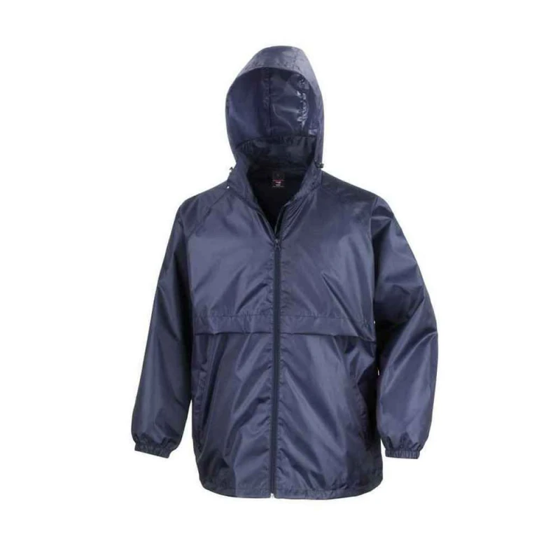 Image of Result Core Mens Core Lightweight Waterproof Jacket in Navy Size: XS Navy Male XS