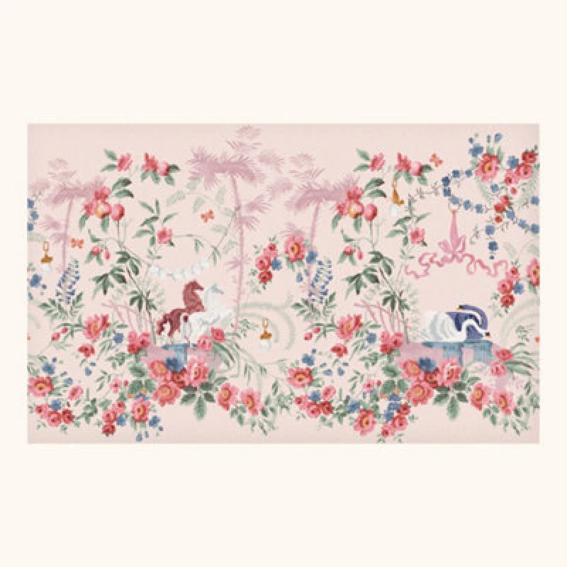 Image of Cath Kidston Colourful Life Pink Fixed Size Print To Order Mural