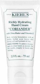 Image of Kiehl's Richly Hydrating Hand Cream Coriander 75ml