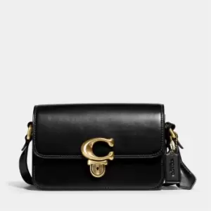 Image of Coach Womens Glovetanned Studio Shoulder Bag 19 - Black