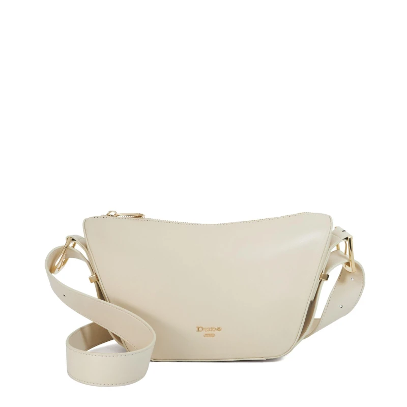 Image of Dune London Delicately Suede Shoulder Bag Ecru female One Size