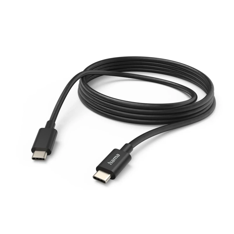 Image of Hama Hama USB charging cable USB 2.0 USB-C plug, USB-C plug 3m Black 00201593 00201593