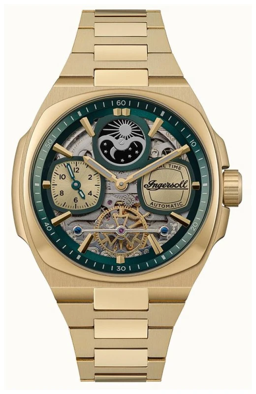 Image of Ingersoll I15803 THE SPIRIT Automatic (46.7mm) Green Watch