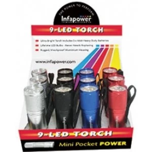 Image of Infapower F006 9-LED Mini Pocket Power Torch (Pack of 12)
