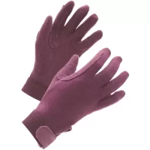 Image of Shires Unisex Adult Newbury Gloves (S) (Purple) - Purple