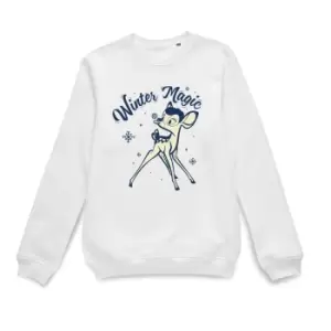 Image of Disney Bambi Magic Christmas Jumper - White - S